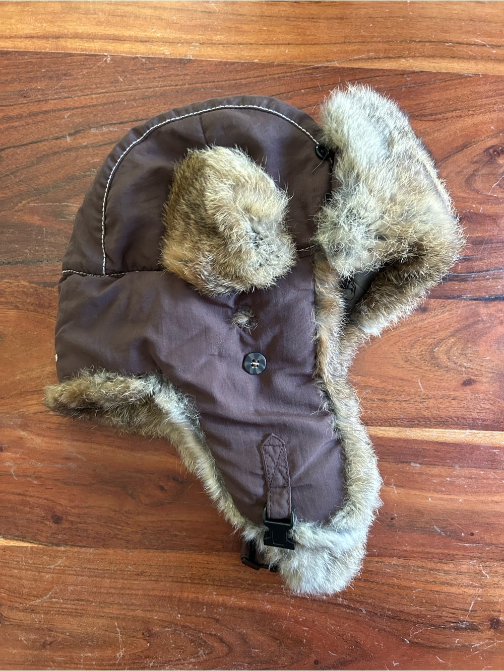 Mad bomber rabbit fur trapper hat size L